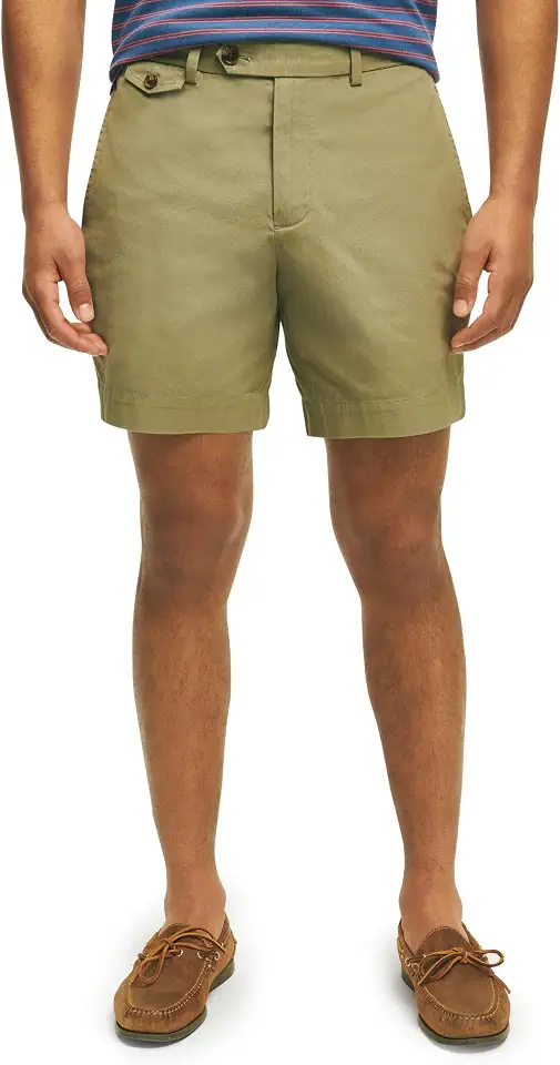 Brooks Brothers Men's Stretch Supima Cotton Poplin Chino 7-Inch Shorts