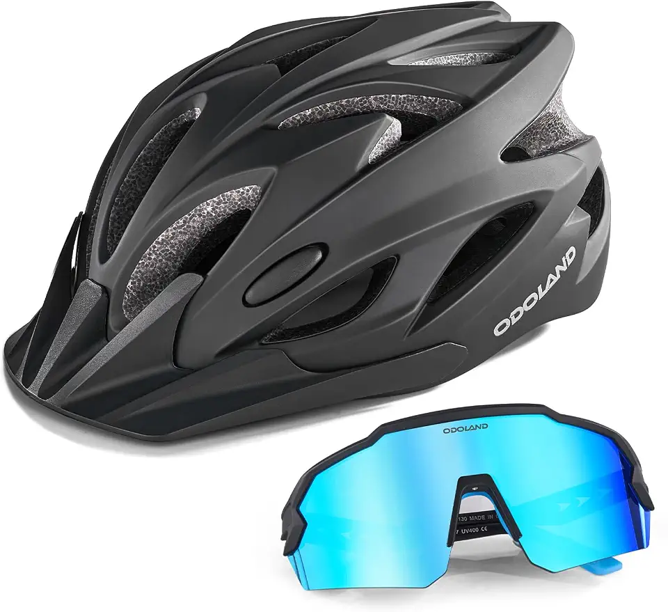 Men's Matte Black Aerodynamic Cycling Helmet