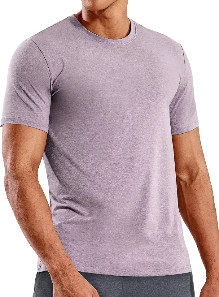 MIER Mens Dry Fit T-Shirts Short Sleeve Ultra Soft Tee Tops, Crew Neck