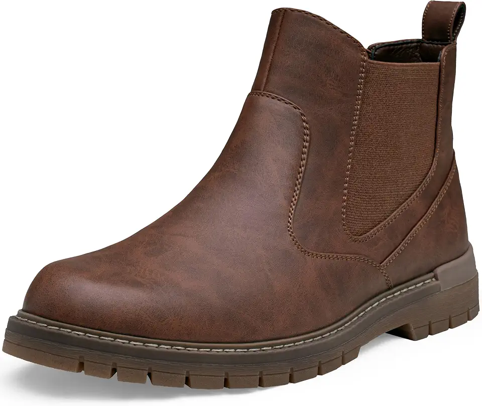 Jousen Men's Chelsea Boots Slip-On Casual Boots