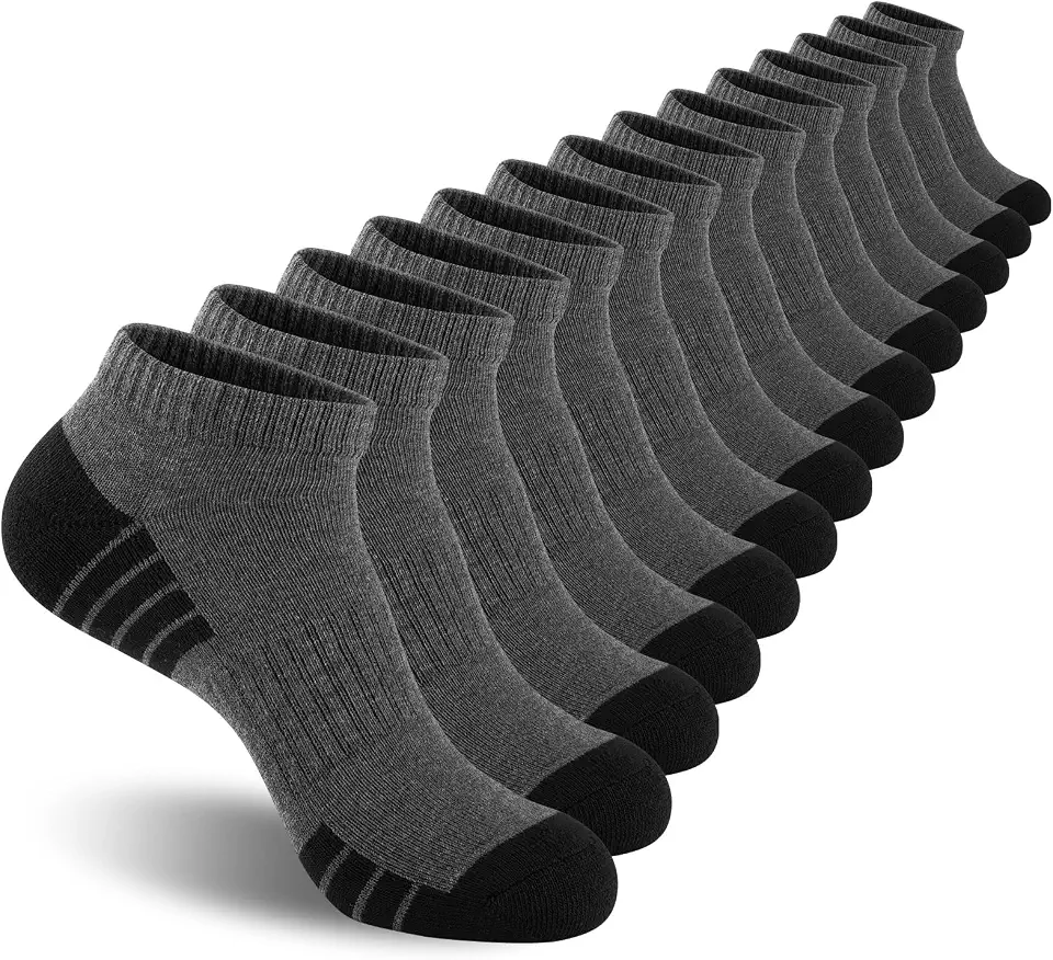 Men's Grey Athletic Ankle Socks