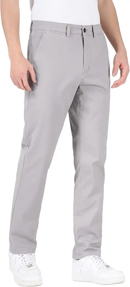 ESSYSHE Men’s Chinos Pants Casual Khaki Slim Fit Pants Stretch Tapered Slacks