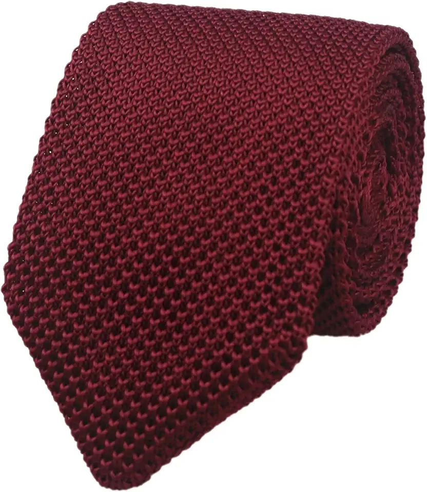 Men's 2" Vintage Casual Formal Skinny Knit Tie Knitting Necktie Pointed Bottom