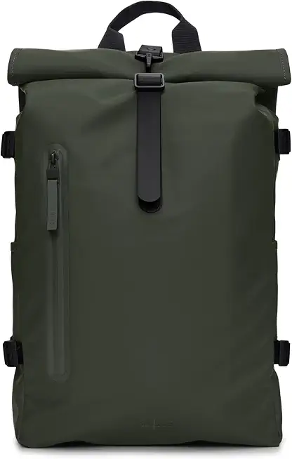 RAINS Rolltop Rucksack Large Waterproof Laptop Backpack for Men, Commuter