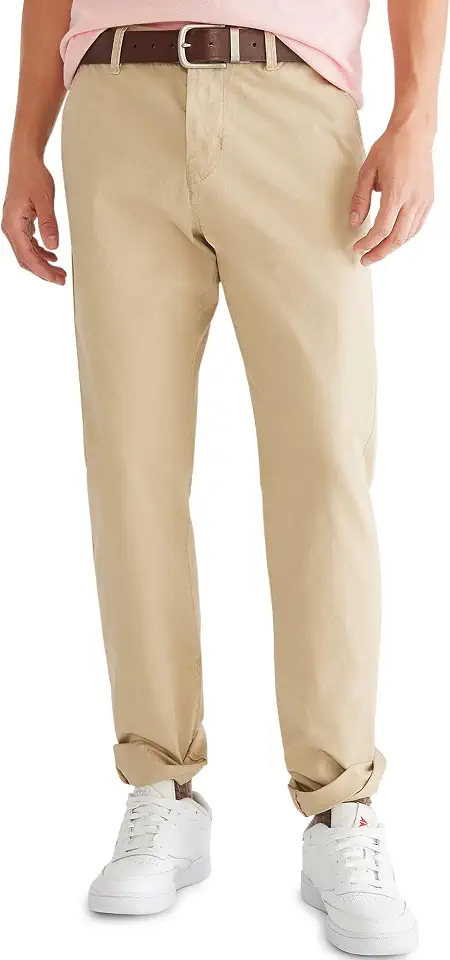 Men's Khaki Slim Fit Chino Pants