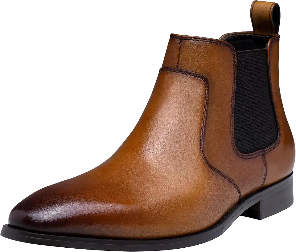 Jousen Men's Chelsea Boots Leather Dress Boots for Men