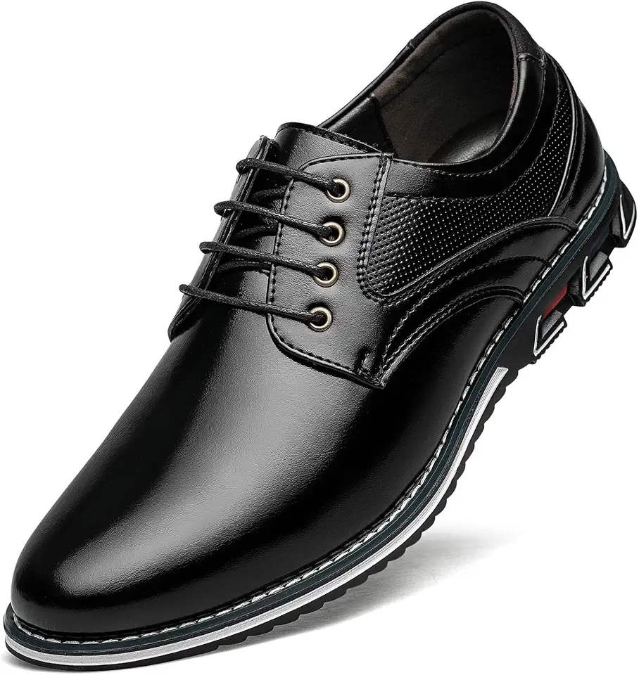 Men's Dress Shoes Comfort Soft Men Oxford Superior Flexural Leather Fashion Dress Sneakers Business Casual Derby Shoe