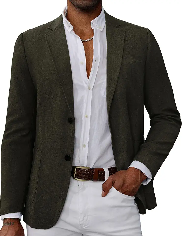 GRACE KARIN Mens Blazer Sport Coats Casual Lightweight 2 Button Sports Coat and Blazers Suit Jacket