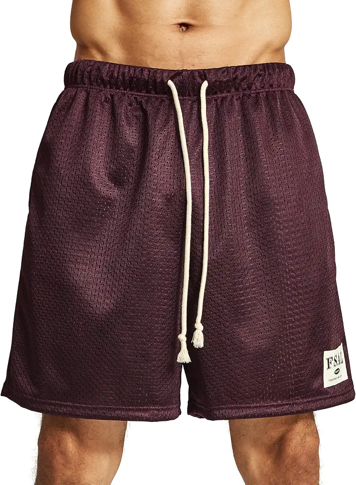 Ouber Men's Mesh Gym Shorts with Pockets Dry Fit Performance for Workouts Basketball Shorts