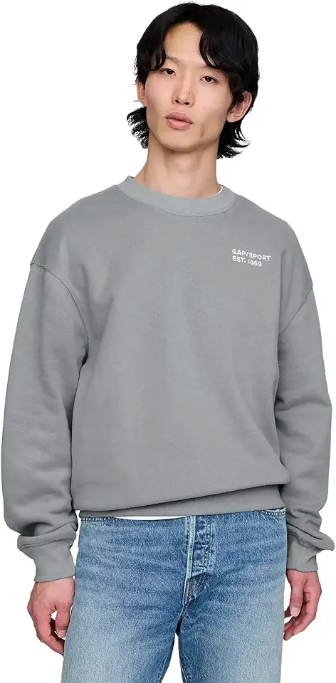 GAP Men's Mini Logo Crewneck Sweatshirt