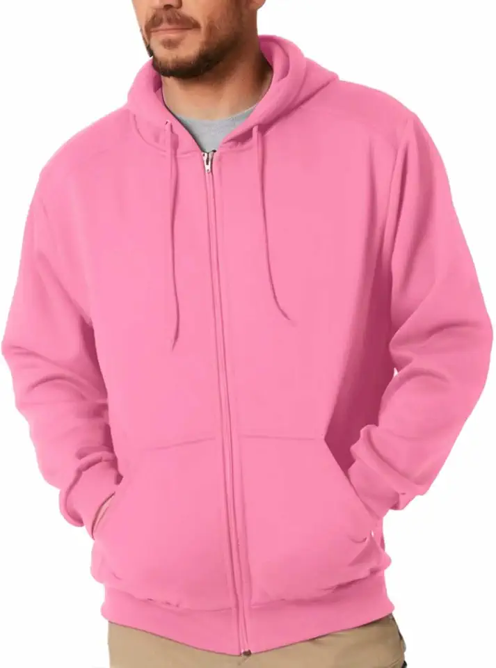 Men's Mauve Pink Fleece Hoodie