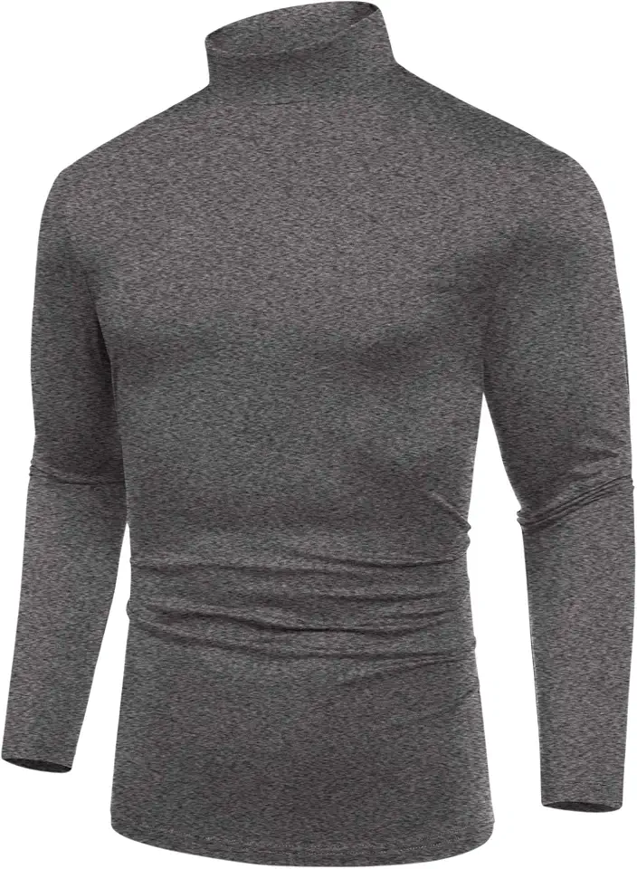 Men's Grey Turtleneck Sweater