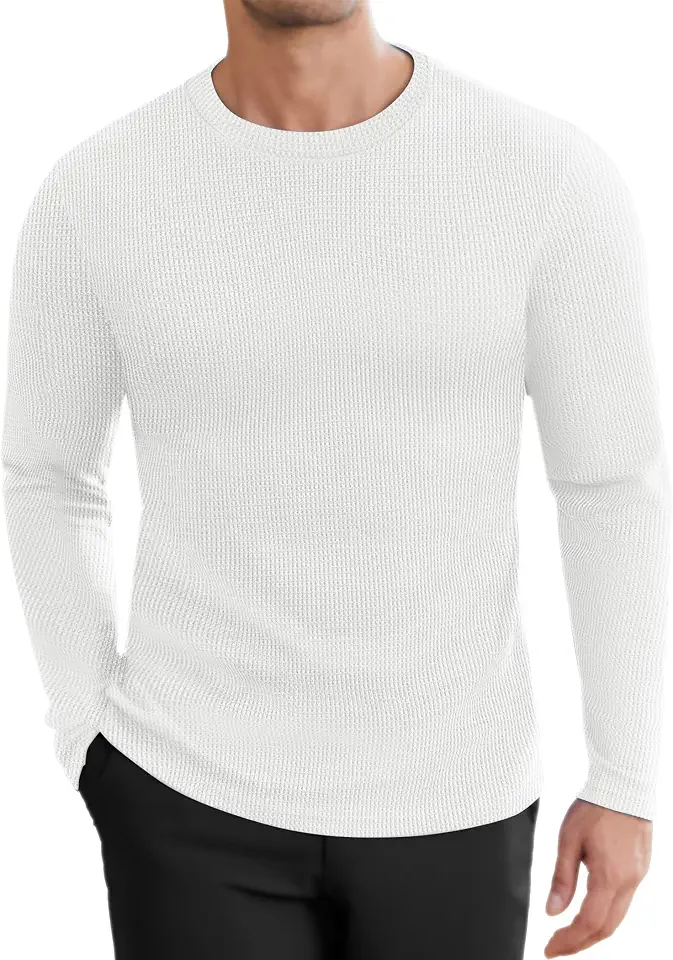Men's Waffle Thermal Long Sleeve Shirt