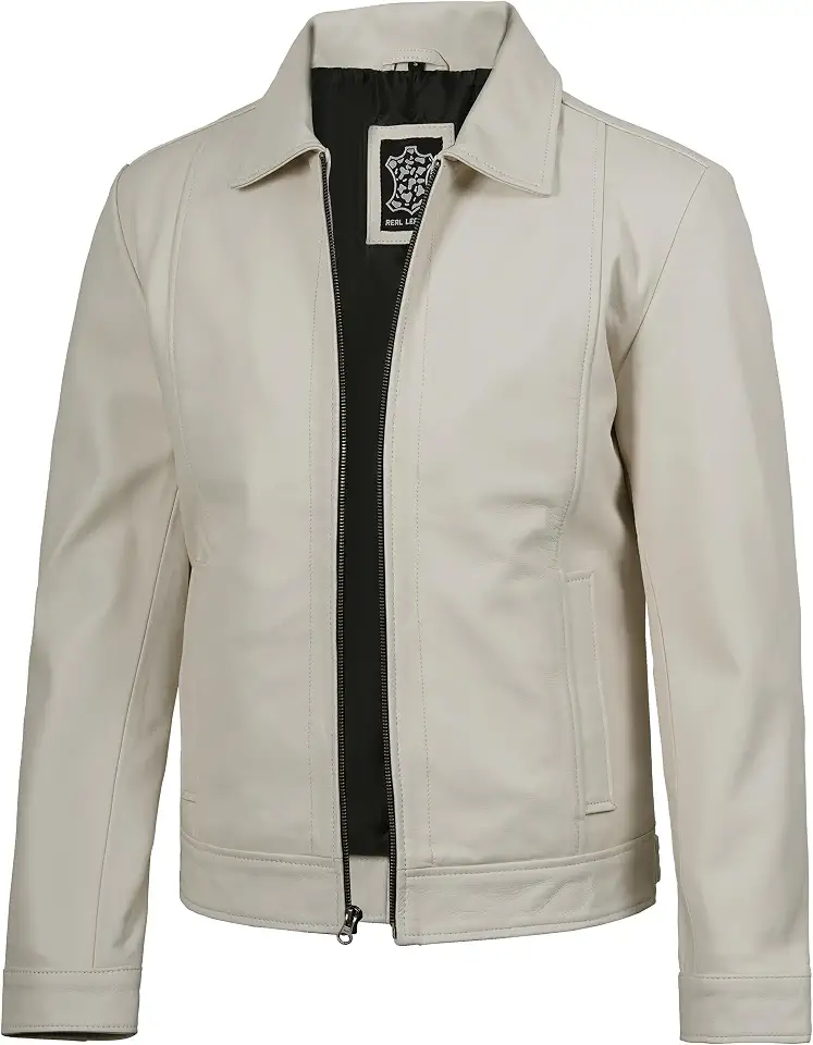 Mens Leather Jacket - Real Lambskin Vintage Style Leather Jackets For Men