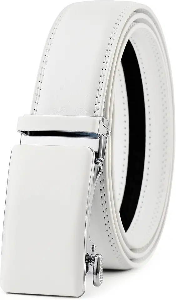 Men's Belt, Ratchet Dress Casual Belt with Adjustable Automatic Buckle Trim to Fit