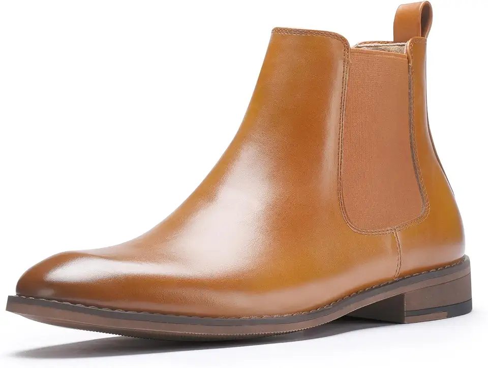 CGRRBW Men's Chelsea Boots Suede Leather Casual Boots for Men
