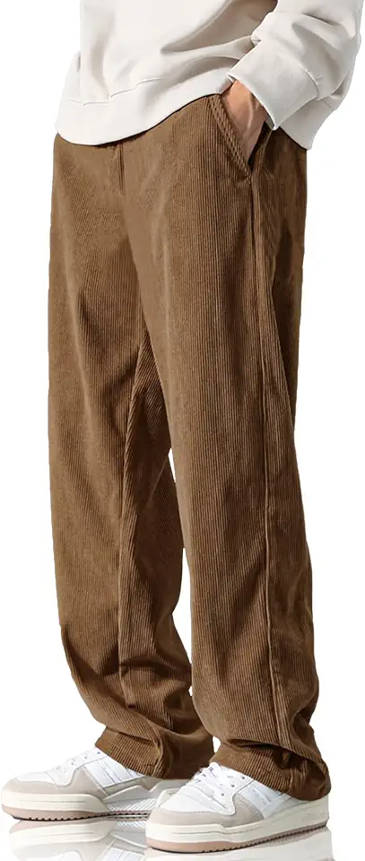HOTake Men's Casual Loose Fit Corduroy Pants