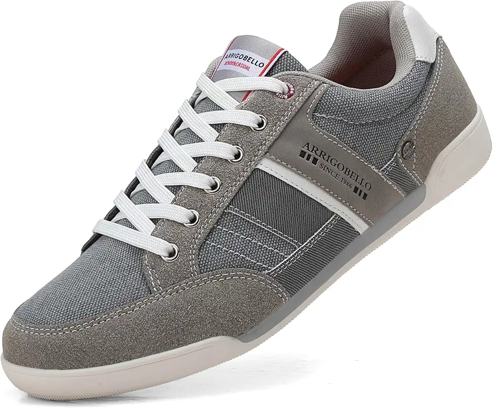 ARRIGO BELLO Mens Casual Shoes Fashion Sneakers Breathable Comfort Classic Lace-Up Low Top Walking Shoes