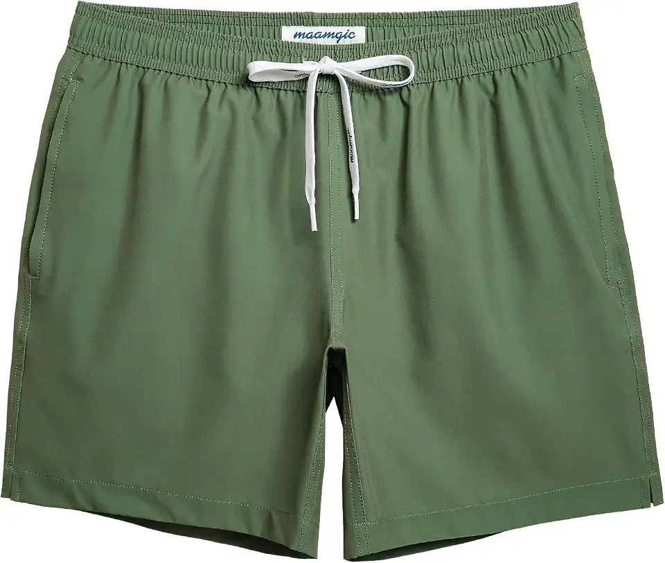 Global Recycled Standard maamgic Mens 7" Stretch Swim Trunks Quick Dry Mesh Lining Swimwear Bathing Suits