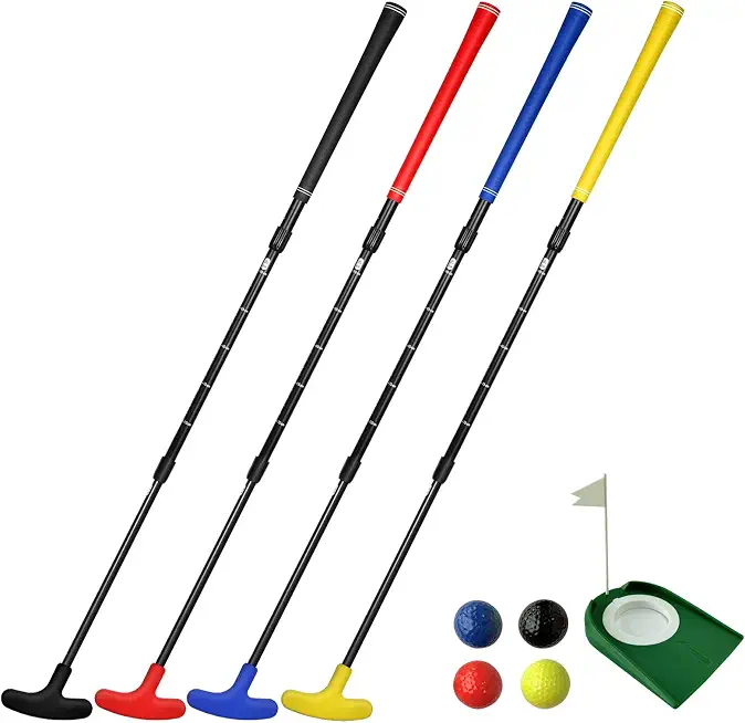 Golf Putters for Men and Women, Golf Clubs Two-Way Mini Golf Putter for Right or Left Handed Golfers Adjustable Length Suitable for, Teenagers and Adults(Red, Black, Blue Colours Available)