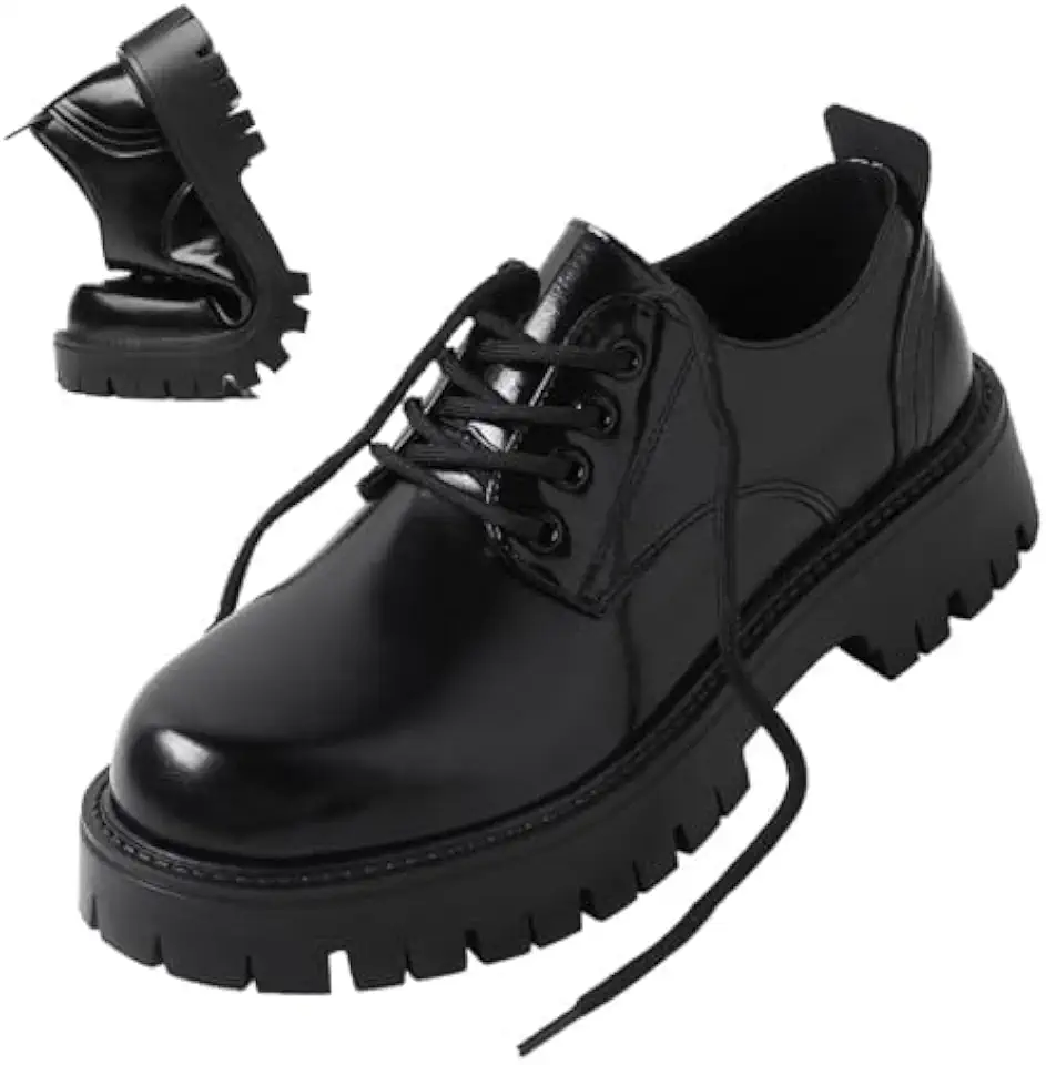 Men's Chunky Lug Sole Leather Derbies