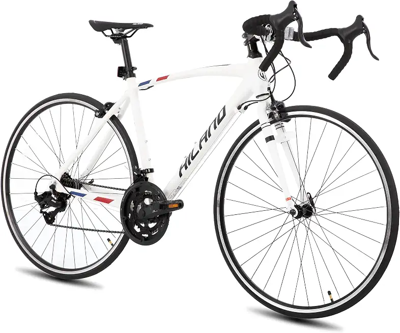 HILAND 700C Road Bike, Aluminum Racing Bike for Men Women Adult