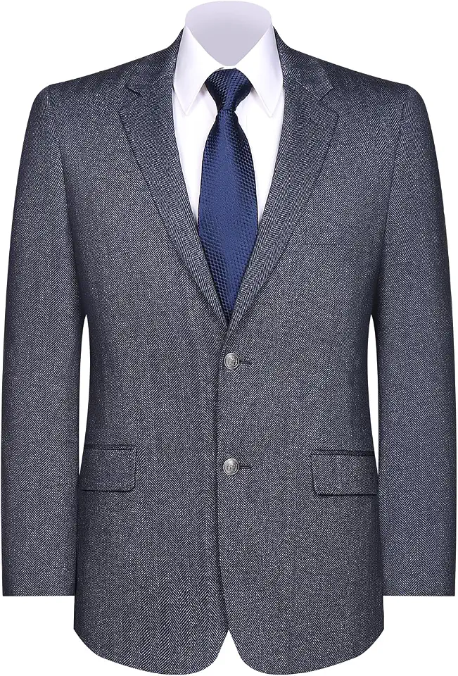 AMY ZHU Men's Stretch Knit Sport Coat Blazer Classic Fit