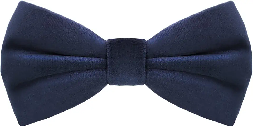Luckyvestir Bow Ties for Men, Mens Velvet Bow Tie Black Bow Tie Pre Tied Bowtie for Tuxedo Wedding Business