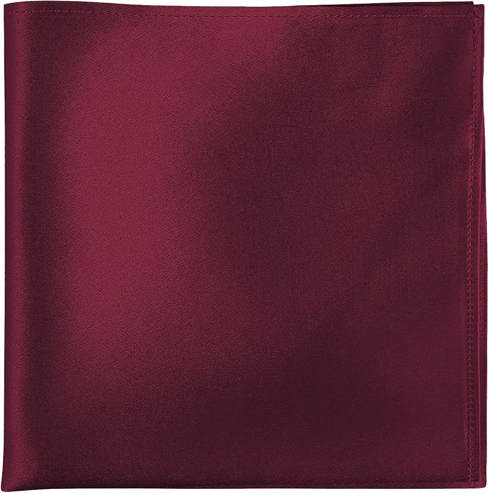 MANSPHIL 100% Real Mulberry Silk Pocket Square for Men, 11x11 Inch Solid Handkerchiefs, Multi Colors