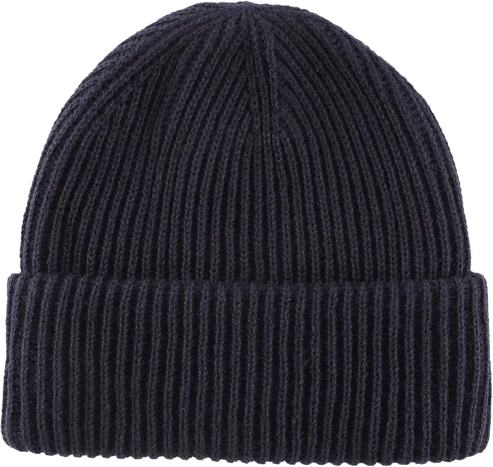 Global Recycled Standard Home Prefer Rib Knit Beanie Hat for Men and Women Cuffed Beanie Winter Hat