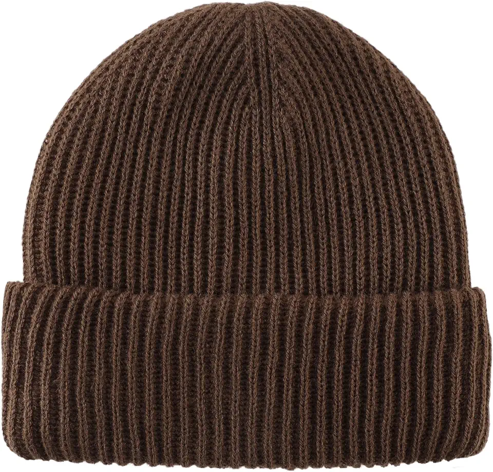 Global Recycled Standard Home Prefer Rib Knit Beanie Hat for Men and Women Cuffed Beanie Winter Hat