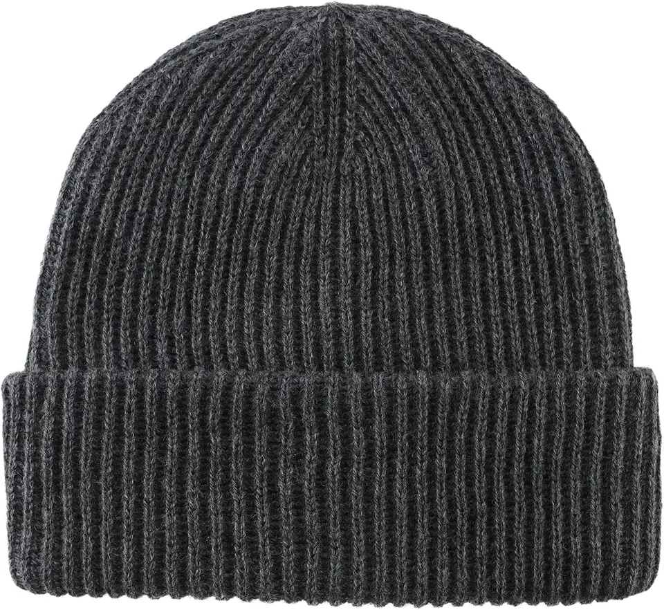 Global Recycled Standard Home Prefer Rib Knit Beanie Hat for Men and Women Cuffed Beanie Winter Hat