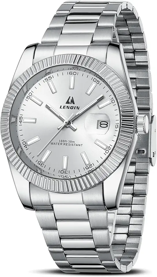 Men's Silver Stainless Steel Watch
