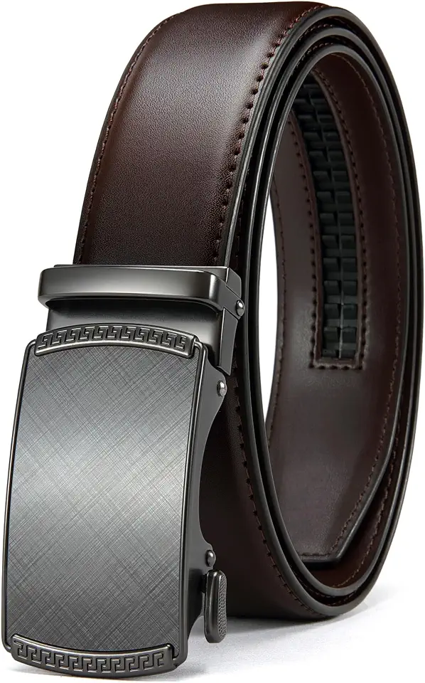 Global Recycled Standard CHAOREN Men's Leather Ratchet Belt - Customizable Fit (35mm)