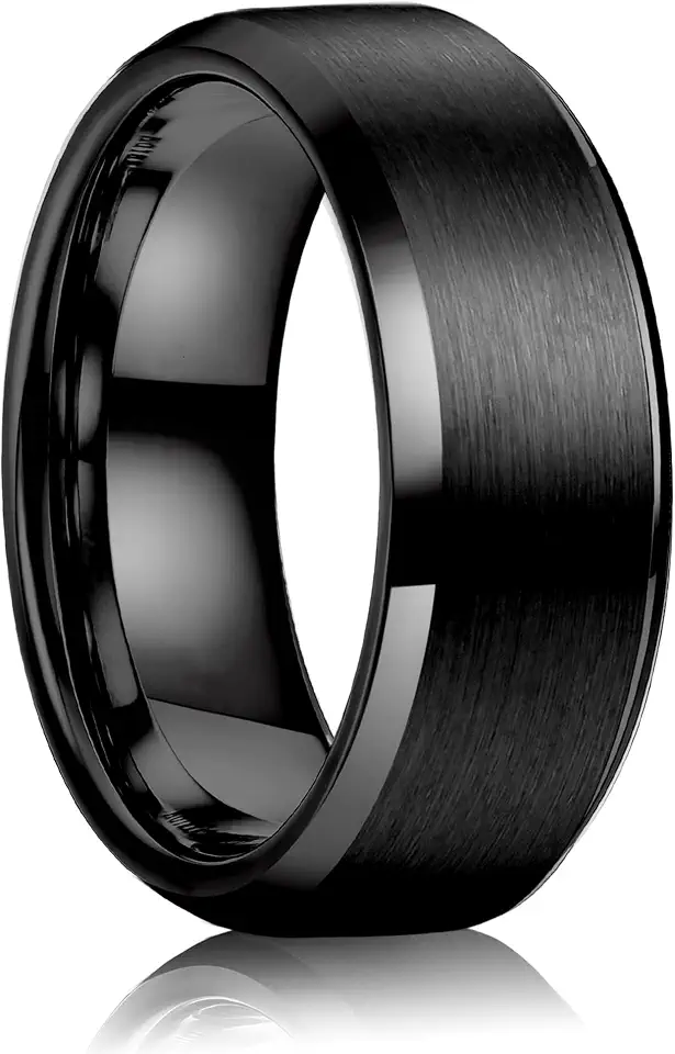 ClimeCo Certified Jstyle 8MM Wedding Band for Men Stainless Steel Ring Band Size 6-14