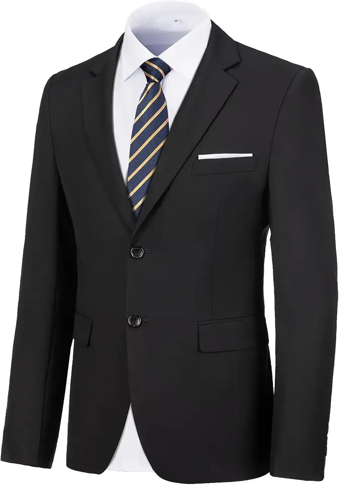 Global Recycled Standard Men Blazer Sports Coat 2 Button Slim Fit Formal Suit Jacket Blazer for Men Business Wedding Prom Party