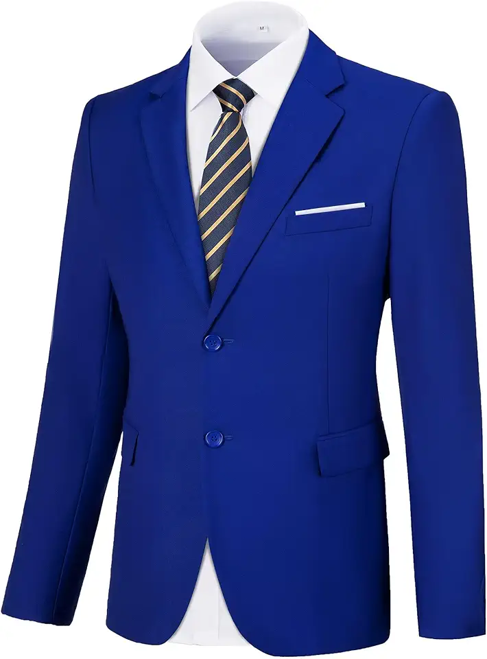 Men Blazer Sports Coat 2 Button Slim Fit Formal Suit Jacket Blazer for Men Business Wedding Prom Party