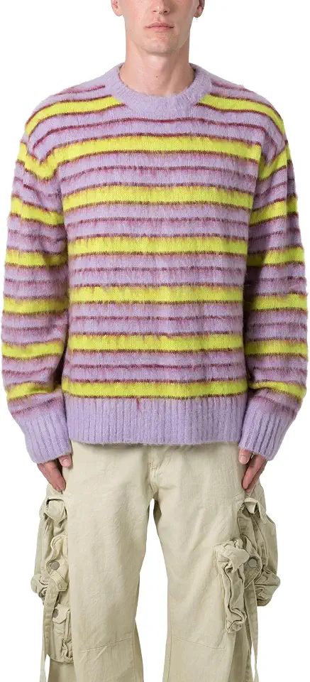 mnml Men's Mnml Men's Striped Mohair Sweater