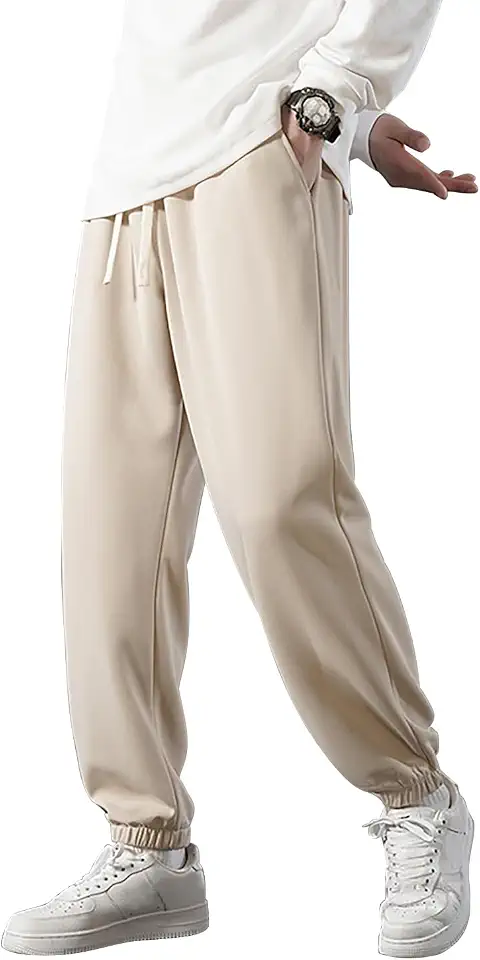 Marine Royal Men's Sweatpants, Drawstring Waist Running Fitness Jogging Pants