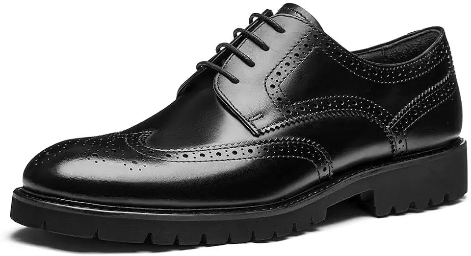 Men's Dress Shoes, Wingtip or Cap Toe Derby Shoes