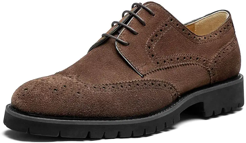 Men's Dress Shoes, Wingtip or Cap Toe Derby Shoes