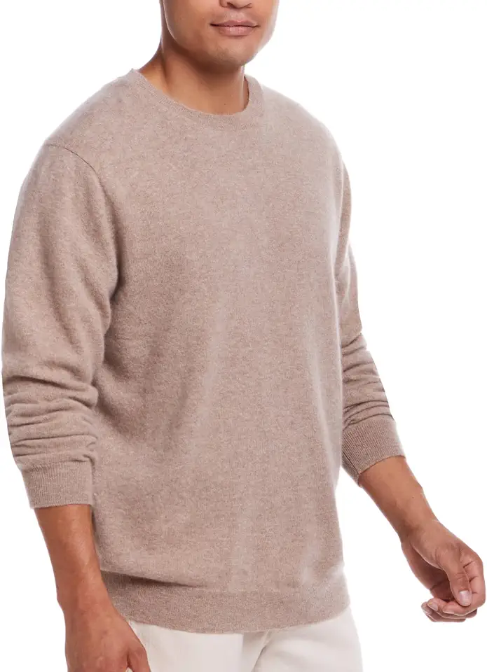 Weatherproof Vintage Men’s 100% Pure Cashmere Sweater Classic Long Sleeve Pullover