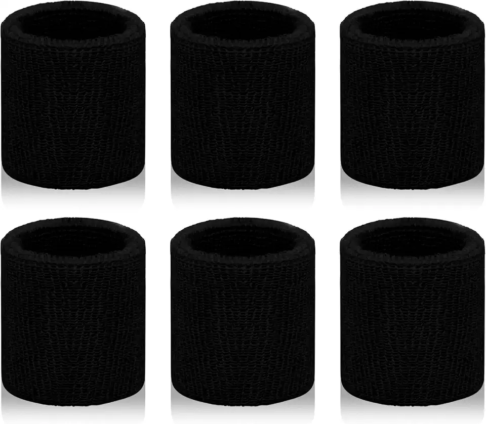 Men's Black Silicone Athletic Wristband