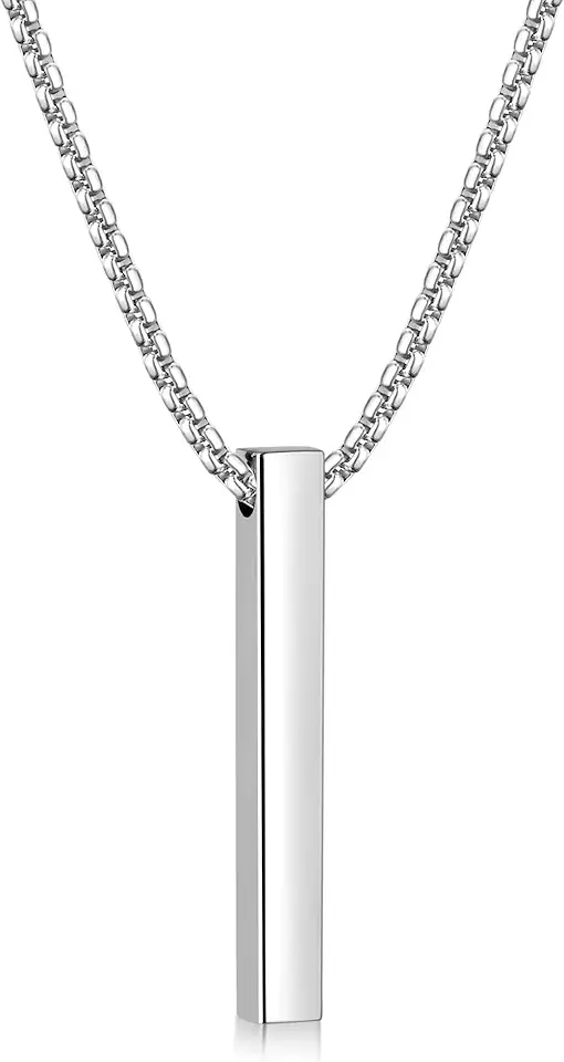 Men's Silver Pendant Necklace