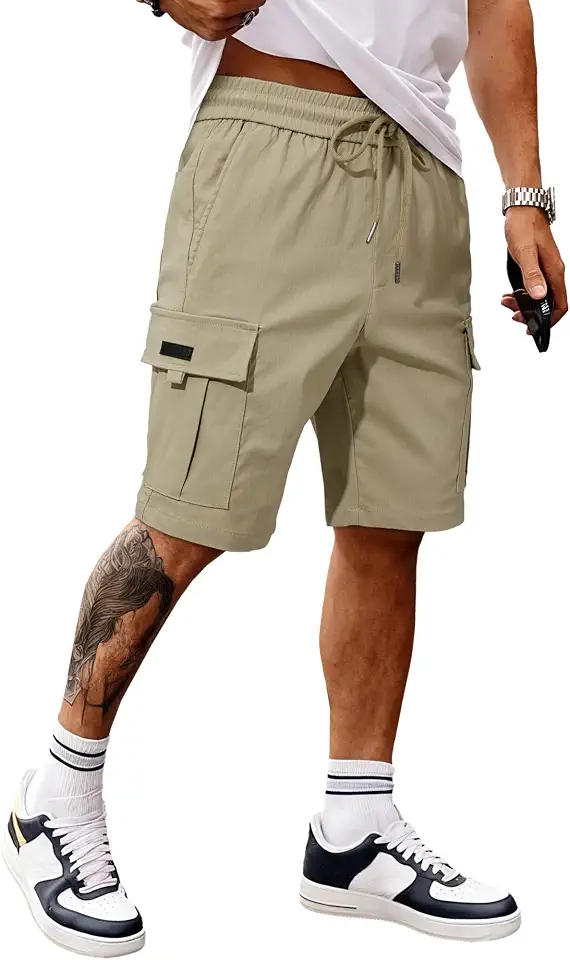 Global Recycled Standard JMIERR Men's Casual Stretch Cargo Shorts