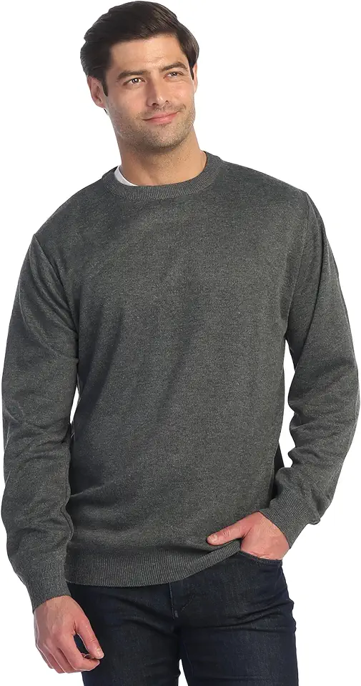 Gioberti Men's Jacquard Crew Neck Pullover Sweater