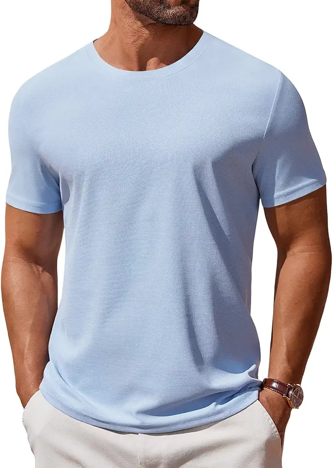 Global Recycled Standard COOFANDY Men's T Shirt Short Sleeve Crew Neck T-Shirt Casual Summer Classic Basic Tee Shirts
