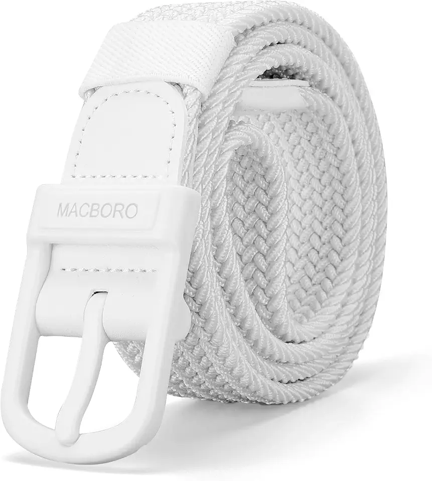 TSA Approved Non Metal Plastic Buckle Hypoallergenic Belt for Men