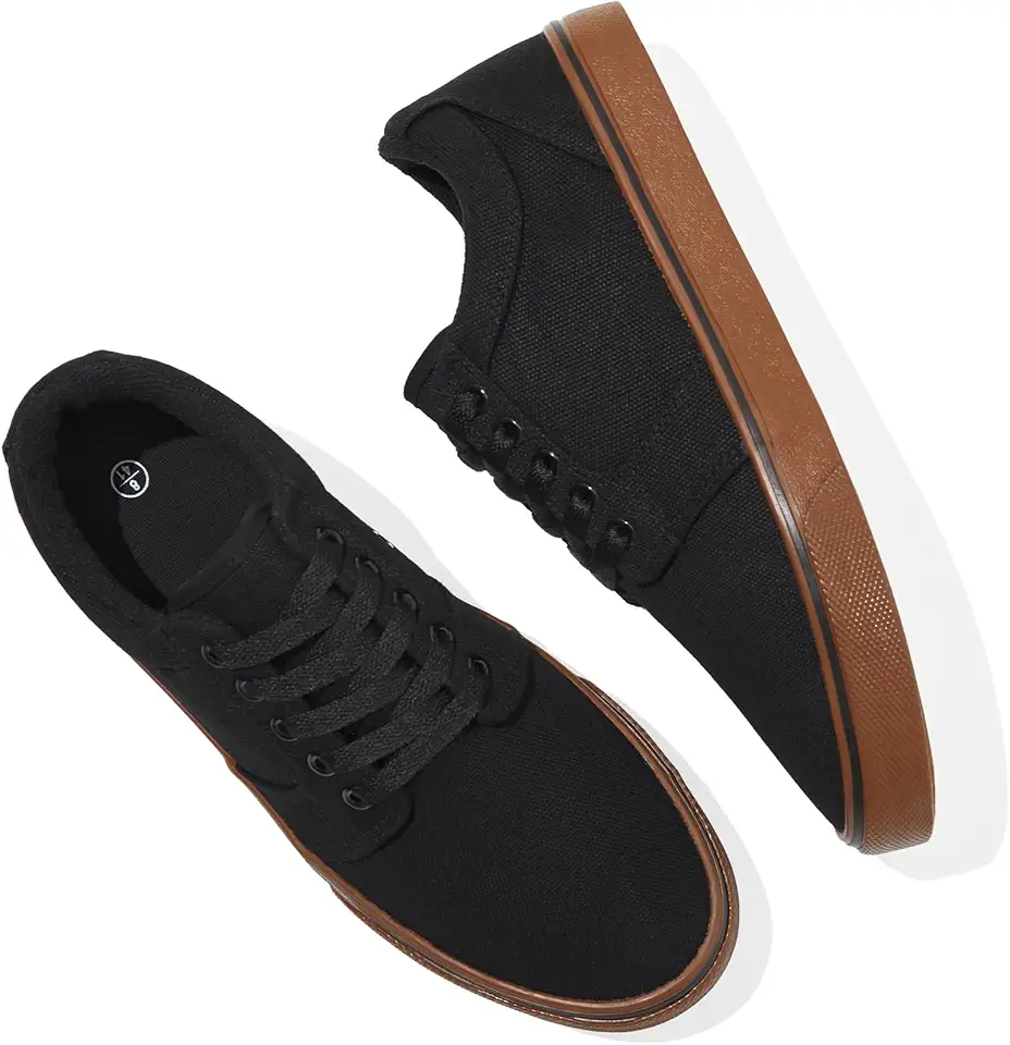 Men's Brown Canvas Low Top Sneakers