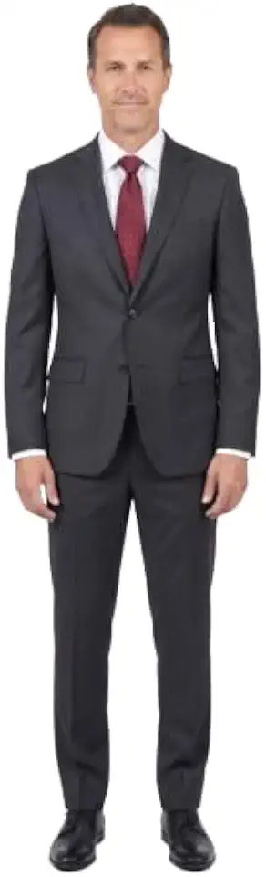 Arthur Black Mazara Classic Fit Two Button 100% Wool Wrinkle Resistant Suit